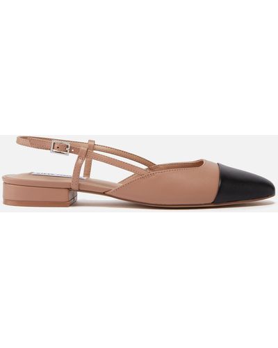 Steve Madden Belinda Leather Mary Jane Flats - Brown