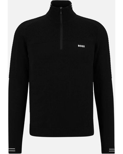 BOSS by HUGO BOSS Zolet Cotton Sweater - Black