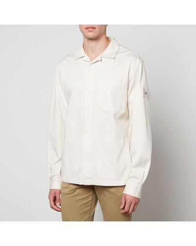 Tommy Hilfiger Cotton-Twill Overshirt - Weiß