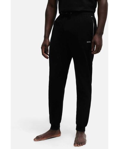 BOSS Mix & Match Cotton-blend Sweatpants - Black