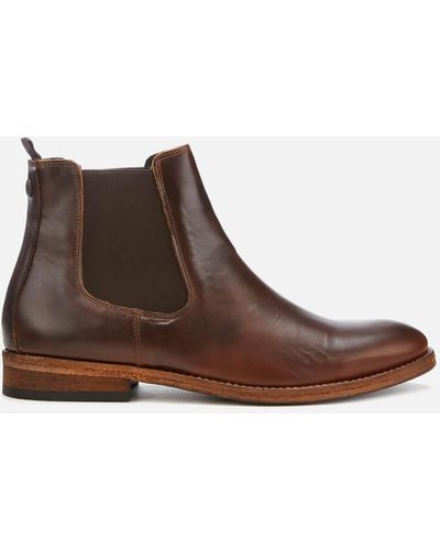 Barbour Bedlington Leather Chelsea Boots - Brown