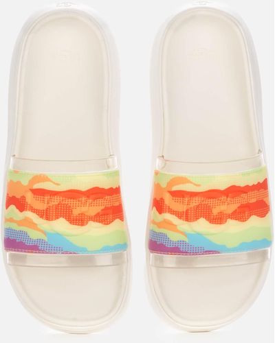 UGG Pride Collection Cali Slide Sandals - White