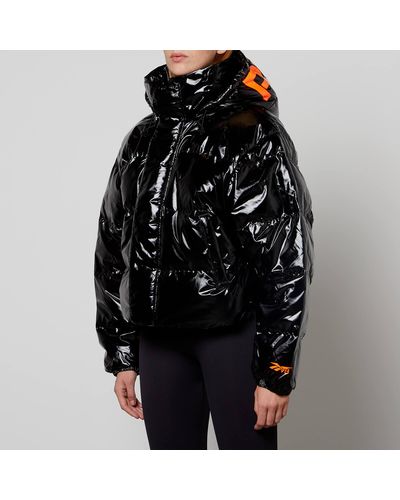 Reebok X Victoria Beckham Coated-shell Puffer Jacket - Black