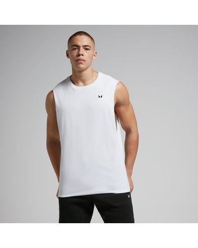 Mp Rest Day Drop Armhole Tank Top - White