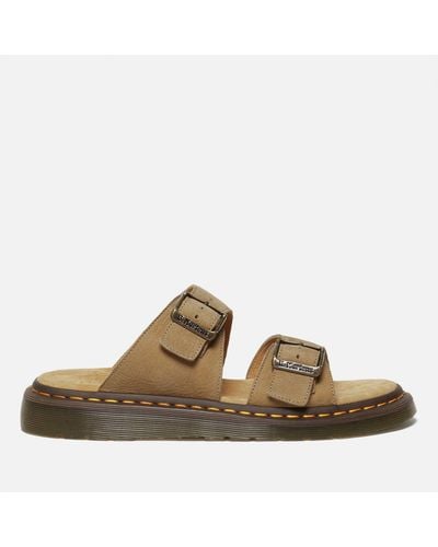 Dr. Martens Josef Double Strap Leather Sandals - Brown