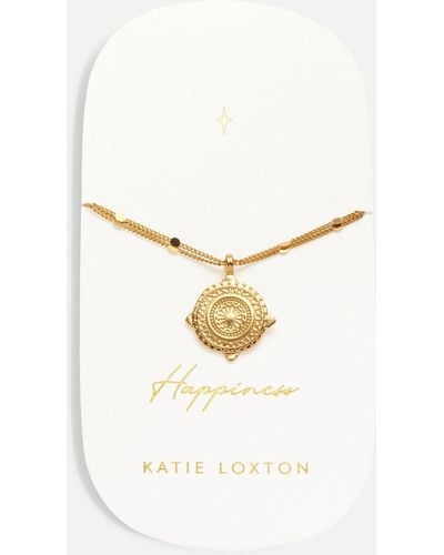 Katie Loxton Happiness Antique 18-karat Gold-plated Bracelet - Metallic