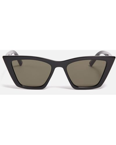 Le Specs Velodrome Tritan Cat Eye Sunglasses - Gray