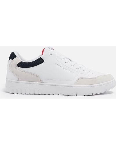 Tommy Hilfiger Core Leather Basket Sneakers - White
