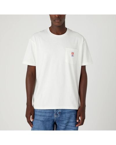 Wrangler Casey Jones Pocket Patch Cotton T-shirt - White