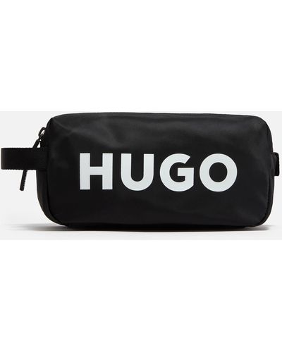 HUGO Ethon 2.0bl Logo-print Shell Wash Bag - Black