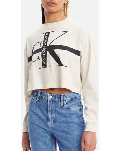 Calvin Klein | tops for | 75% to Lyst Online Long-sleeved off up Sale Women