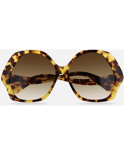 Vivienne Westwood Hexagonal Sunglasses - Brown