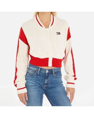 Tommy Hilfiger Archive 2 Organic Cotton-blend Bomber Jacket - Red