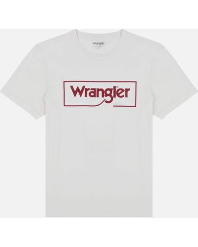 Wrangler Frame Logo Cotton T-shirt - White