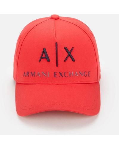 Armani Exchange Corp Logo Cap - Red