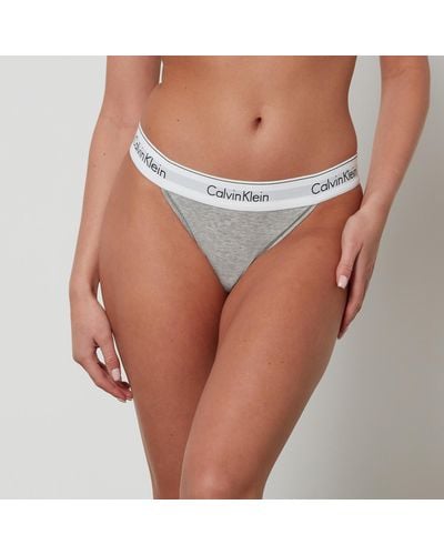 Calvin Klein Underwear Panties - Modern Cotton Thong Grey, Women