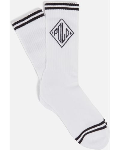 Polo Ralph Lauren Baseball Cotton-Blend Crew Socks - Weiß