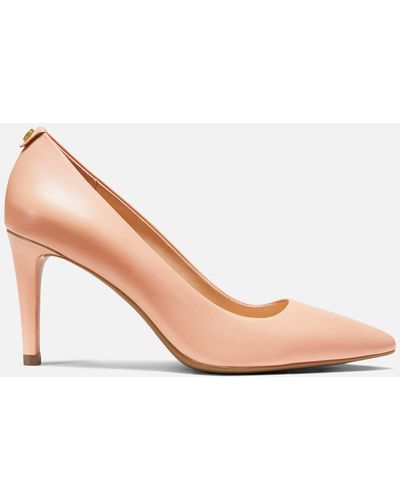 MICHAEL Michael Kors Dorothy Flex Leather Heeled Court Shoes - Pink