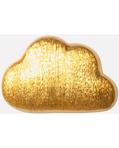 Lulu Cloud Gold-Plated Earring - Gelb