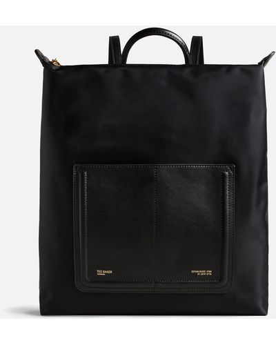 Ted Baker Voyer Nylon-canvas Slim Backpack - Black