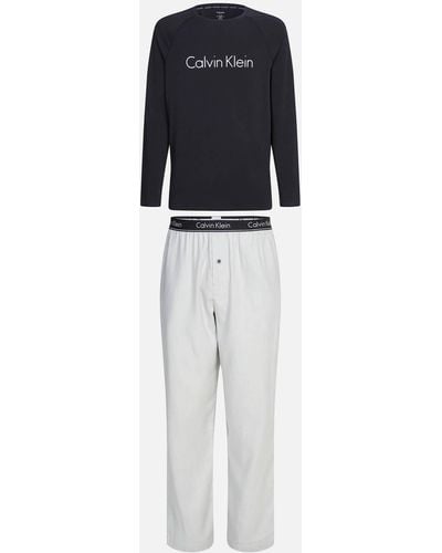 Calvin Klein Jeans Cotton-blend Sleep Set - Black