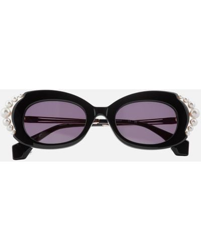 Vivienne Westwood Acetate and Swarovski Pearl Cat-Eye Frame Sunglasses - Mehrfarbig