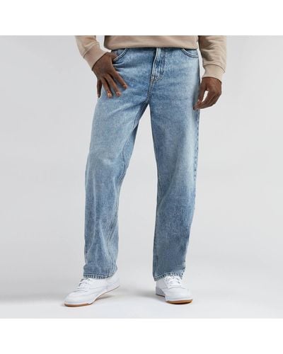 Lee Jeans Asher Stretch-Denim Straight-Leg Jeans - Blau