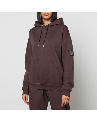 P.E Nation Primary Organic Cotton-jersey Hoodie - Brown