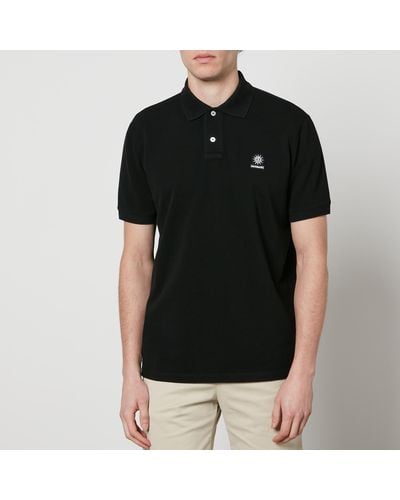 Sandbanks Logo-appliquéd Cotton-piqué Polo Shirt - Black