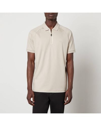 BOSS Philix Cotton Polo Shirt - Natural