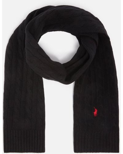 Polo Ralph Lauren Classic Cable Scarf - Black