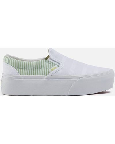 Vans Summer Picnic Classic-slip On Stackform Trainers - White