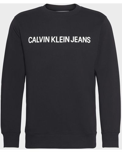 Calvin Klein Core Institutional Logo Sweatshirt - Black