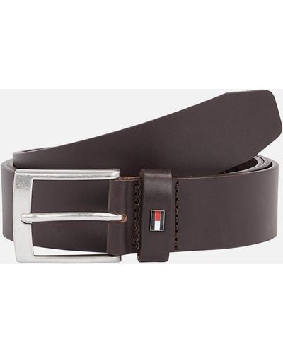 Tommy Hilfiger Adan Leather Belt - Brown