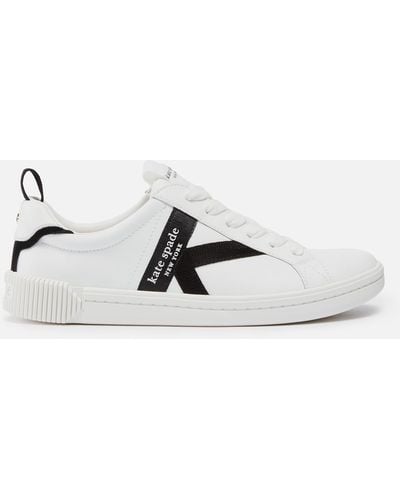 Kate Spade New York Signature Leather Trainers - Weiß