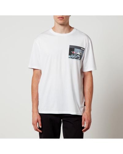BOSS Teemotor Cotton-jersey T-shirt - White
