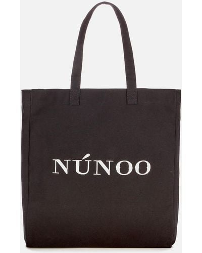 Nunoo Recycled Canvas Big Tote Bag - Black