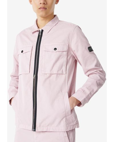 Barbour Cloud Cotton-twill Overshirt - Pink