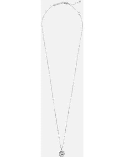 Ted Baker Soltell Solitaire Silver-Plated Pendant Necklace - Weiß