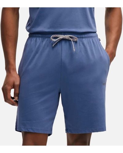 BOSS Mix & Match Cotton-blend Shorts - Blue