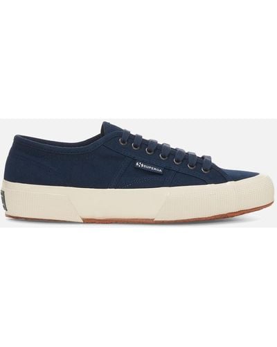 Superga 2750 Og Herringbone Cotton-canvas Sneakers - Blue