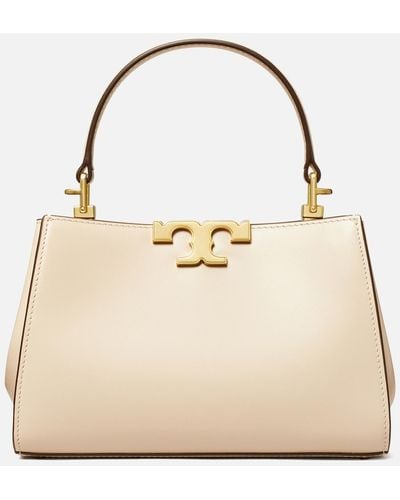 Tory Burch Eleanor Leather Mini Satchel Bag - Natural