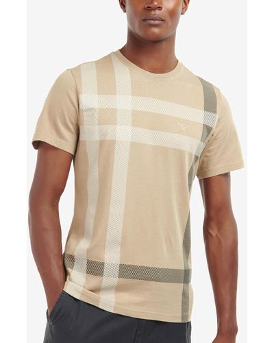 Barbour Norman Geometric Cotton T-shirt - Natural
