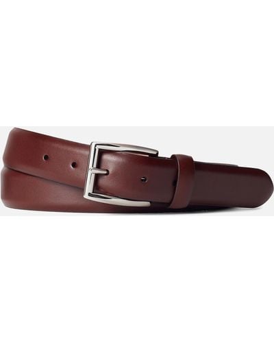 Polo Ralph Lauren Harness Leather Belt - Rot