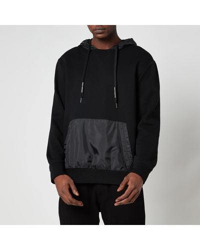 Armani Exchange Double Face Jersey Hoodie - Black