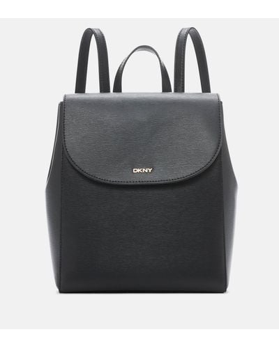 DKNY Bryant Park Sutton Leather Backpack - Black