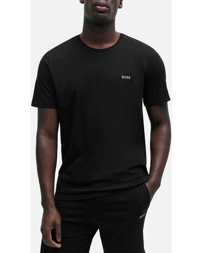 BOSS Mix & Match Cotton-blend T-shirt - Black