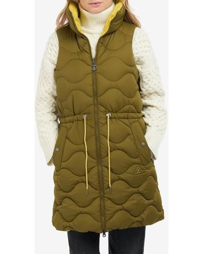 Barbour Shelly Reversible Quilted Shell Gilet - Green