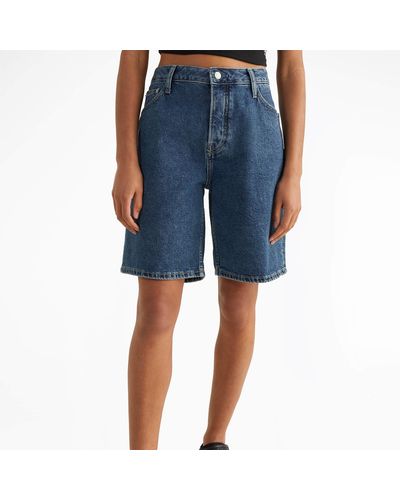 Calvin Klein 90s Straight Shorts - Blue