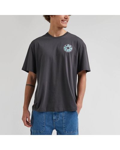 Lee Jeans 70's Loose Graphic Cotton T-shirt - Black